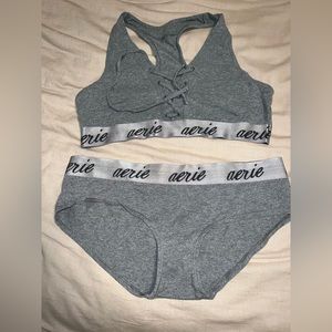 Aerie bralette and panty set XL